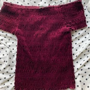 Hot topic velvet top